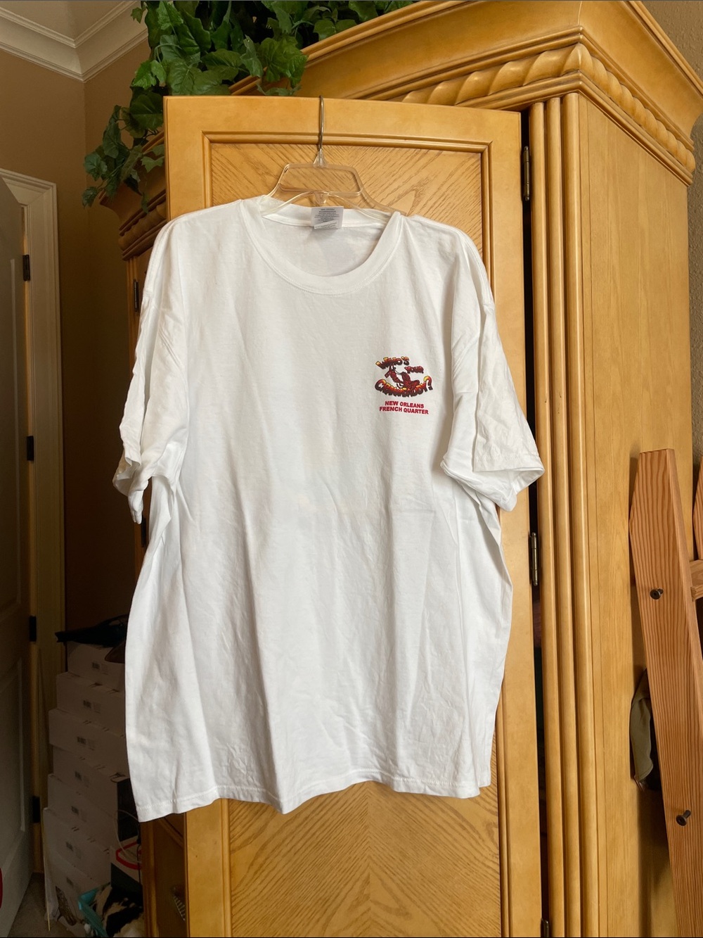 Tabasco white tee shirt xl
